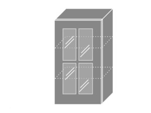 Wall showcase cabinet Prato W2S/60