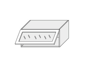 Wall showcase cabinet Prato W4BS/90