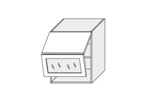 Wall showcase cabinet Prato W8BS/60 AVENTOS