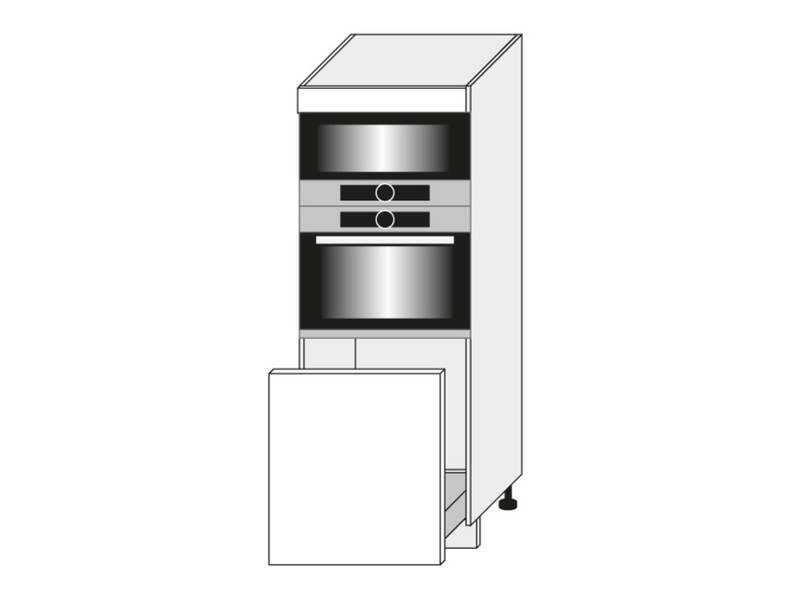 Cabinet for oven and microwave oven Silver Dab Kraft D5AM/60/154