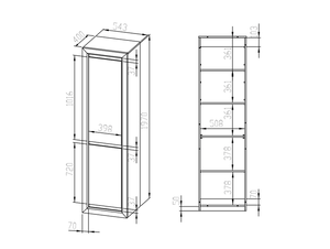 Cabinet with shelves ID-24914