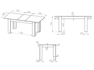 Extendable table ID-25060