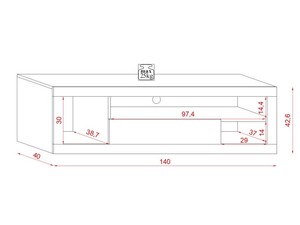 TV plaukts ID-25202