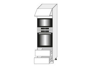 Skapis cepeškrāsnij un mikroviļņu krāsnij Forst D14/RU/2M 284