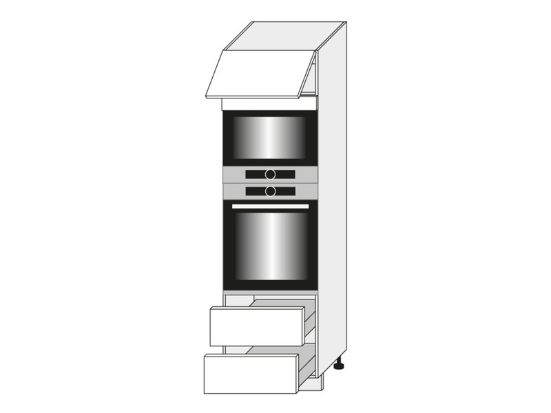 Шкаф для духовки и микроволновой печи Livorno D14/RU/2R 284