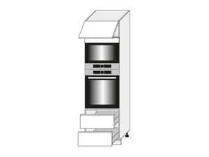 Skapis cepeškrāsnij un mikroviļņu krāsnij Forli D14/RU/2M 284