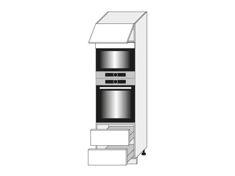 Cabinet for oven and microwave oven Forli D14/RU/2R 284