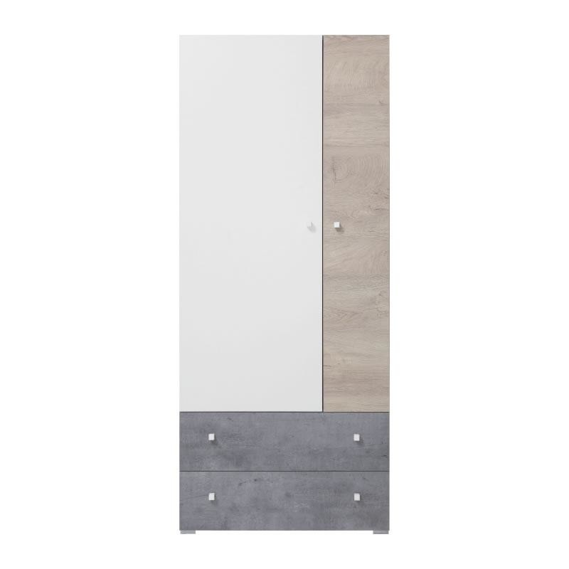 Concrete / White Lux / Oak