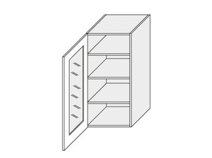 Wall showcase cabinet Forli W4S/45