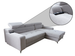 Stūra dīvāns izvelkams Flavio 2R+LC