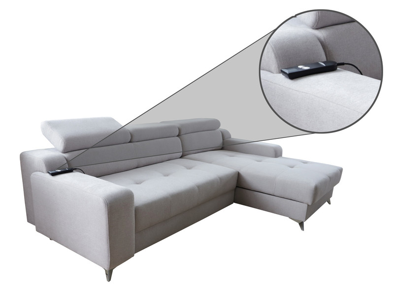 Extendable corner sofa bed Flavio 2R+LC