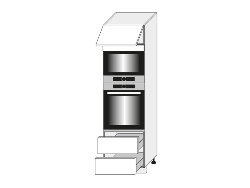 Skapis cepeškrāsnij un mikroviļņu krāsnij Avellino D14/RU/2M 284