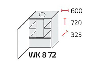 Augšējais skapītis tvaika nosūcējam Avellino WK8/72 P
