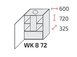 Augšējais skapītis tvaika nosūcējam Essen WK8/72