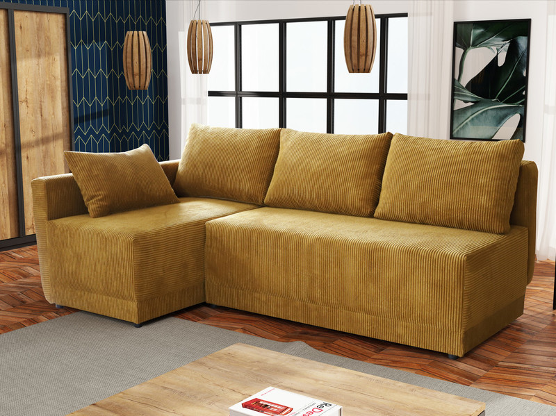 Extendable corner sofa bed Astor premium LC2