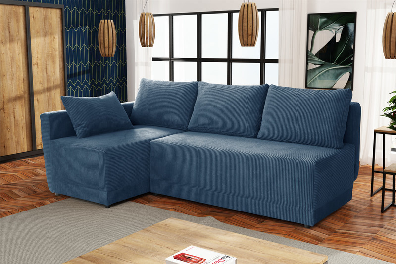 Extendable corner sofa bed Astor premium LC2