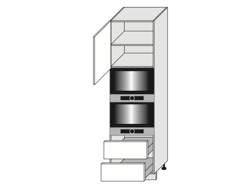 Шкаф для духовки Velden D14/RU/2M 284 KOMPAKT