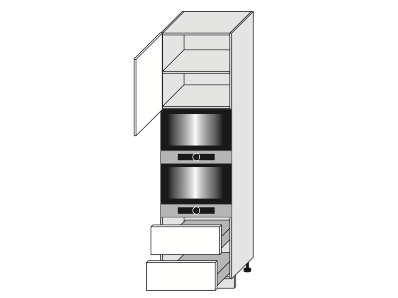 Шкаф для духовки Velden D14/RU/2A 284 KOMPAKT