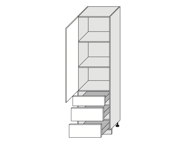 Kitchen cabinet Amaro D14DP/3R
