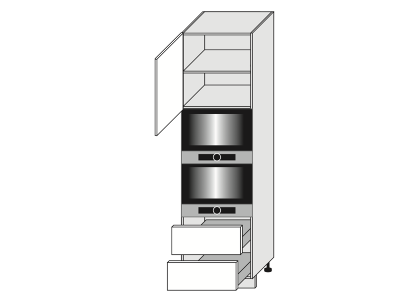 Cabinet for oven and microwave oven Amaro D14/RU/2A KOMPAKT