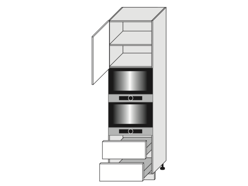Cabinet for oven Bari D14/RU/2R KOMPAKT