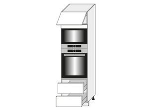 Cabinet for oven and microwave oven Bari D14/RU/2R 284