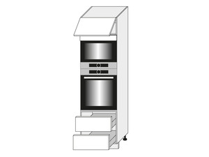 Skapis cepeškrāsnij un mikroviļņu krāsnij Emporium white D14/RU/2R 284