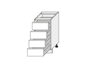 Base cabinet Emporium Grey Stone D4R/40