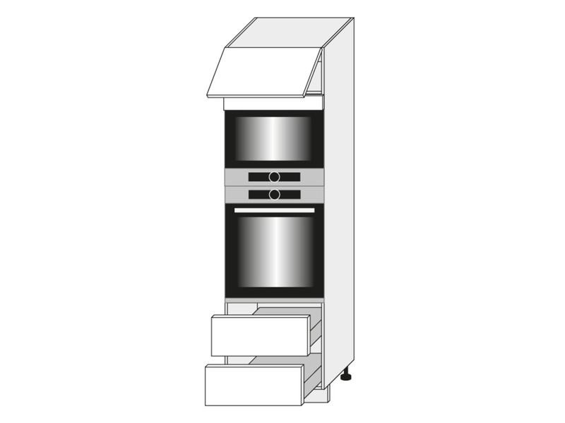 Шкаф для духовки и микроволновой печи Emporium Grey Stone D14/RU/2R 284
