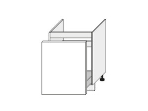 Undersink cabinet Emporium Grey Stone Light D1R/60