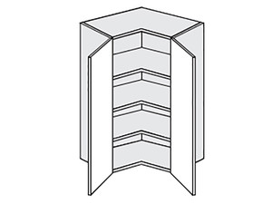 Augšējais stūra skapītis Carrini W14/60