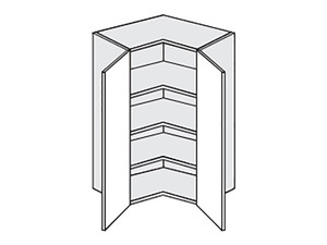 Augšējais stūra skapītis Carrini W14/60