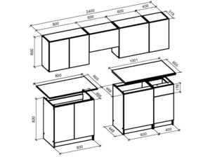 Virtuves komplekts ID-27426