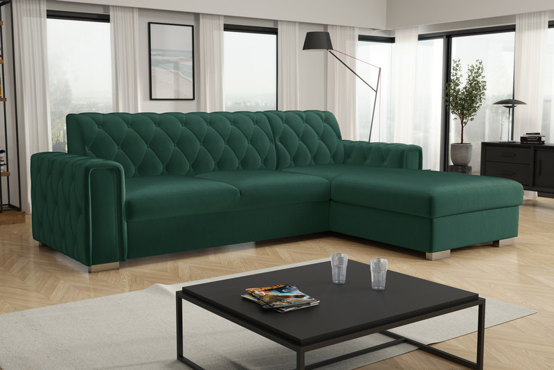 Extendable corner sofa bed Ali 2r+LC