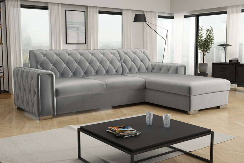 Extendable corner sofa bed Ali 2r+LC
