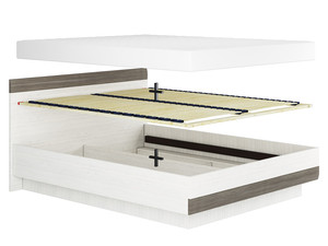Bed with slatted base ID-28008