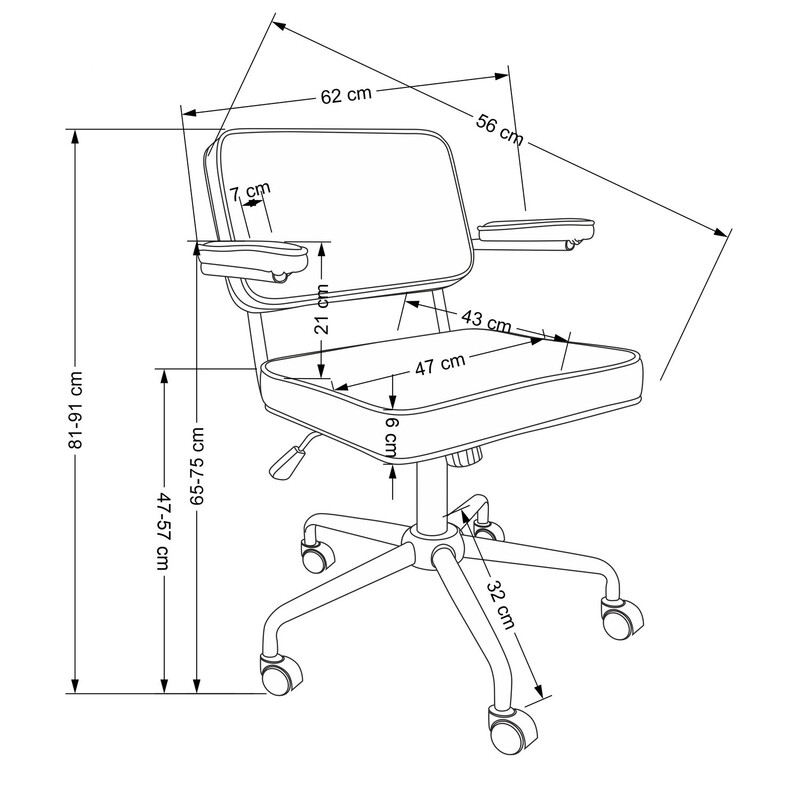 Datorkrēsls ID-28014