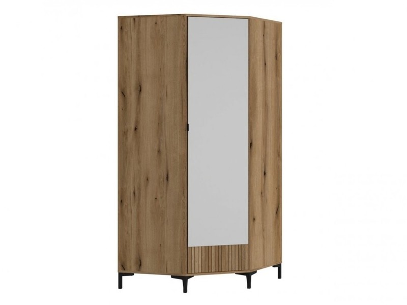 Corner wardrobe with mirror ID-28223