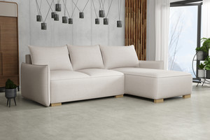 Extendable corner sofa bed Malibu 2r+LC