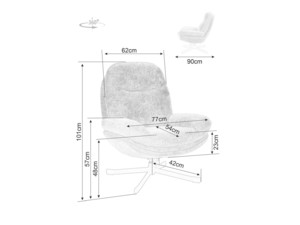 Atpūtas krēsls ID-28368
