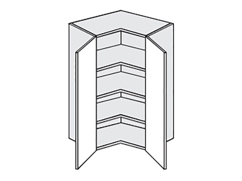 Augšējais stūra skapītis SIlver W14/60