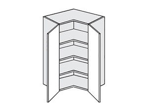 Augšējais stūra skapītis Wood W14/60