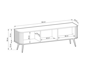 TV plaukts Zoom RTV-168