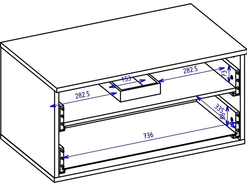 Bathroom under sink cabinet Endo typ38