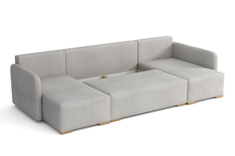 Extendable corner sofa bed Arona U