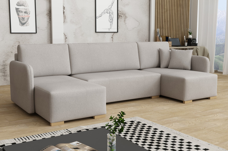 Extendable corner sofa bed Arona U