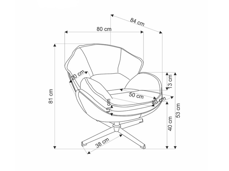 Atpūtas krēsls ID-29136