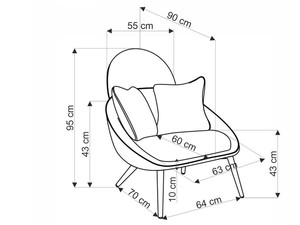 Atpūtas krēsls ID-29240
