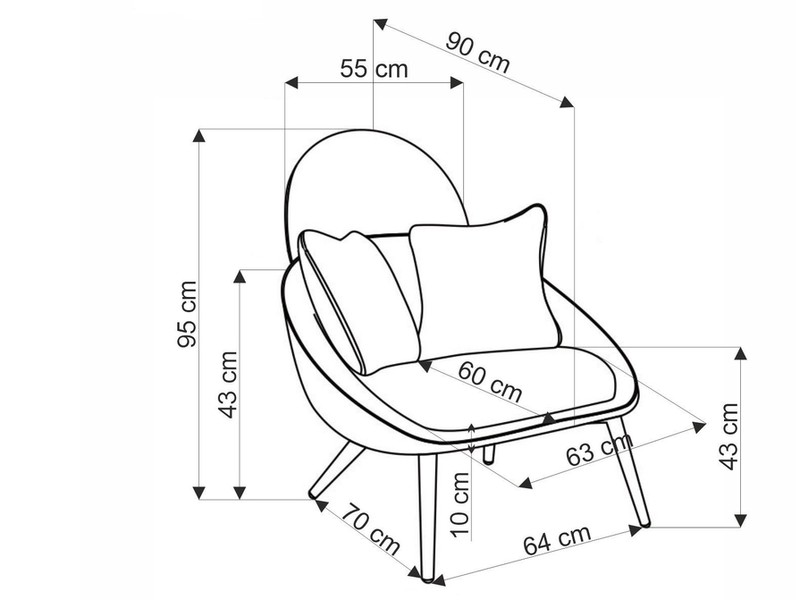 Atpūtas krēsls ID-29240
