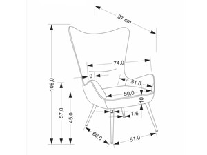 Atpūtas krēsls ID-29278
